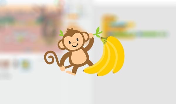 Tutorial videojuego mono y plátanos en Scratch