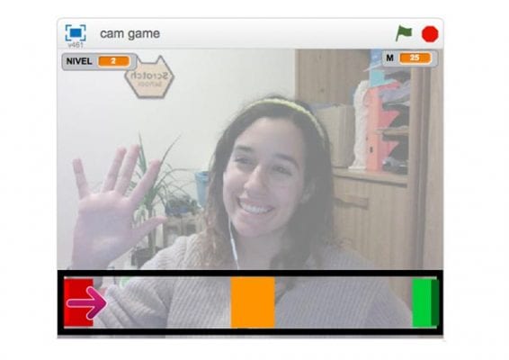 Webcam video encendido Scratch
