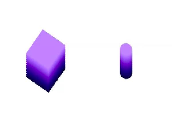 cubo 3D scratch perspectiva